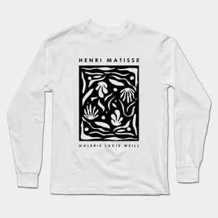 Henri Matisse Black Leaves Exhibition Design, Men Women Gift Long Sleeve T-Shirt